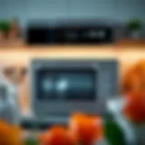 A sleek countertop oven showcasing advanced features.