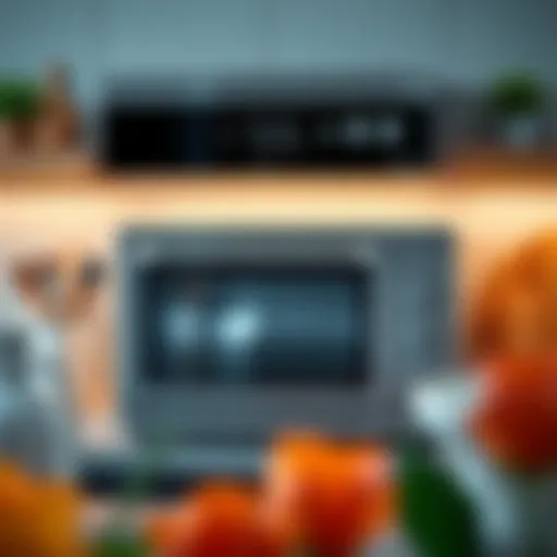 A sleek countertop oven showcasing advanced features.