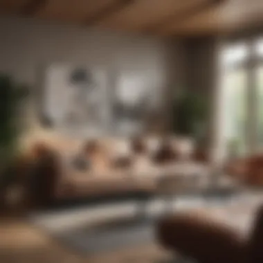 Cozy Multifunctional Living Space Cozy living room setup with multifunctional furniture