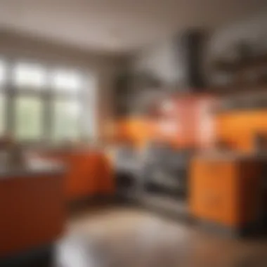 Aesthetic Enhancements for Kitchen Efficiency Colorful and aesthetic decor elements enhancing kitchen functionality