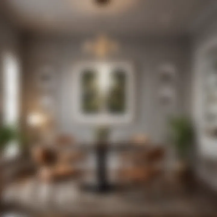 An inviting dining area with a gallery wall that sparks conversation and interest.