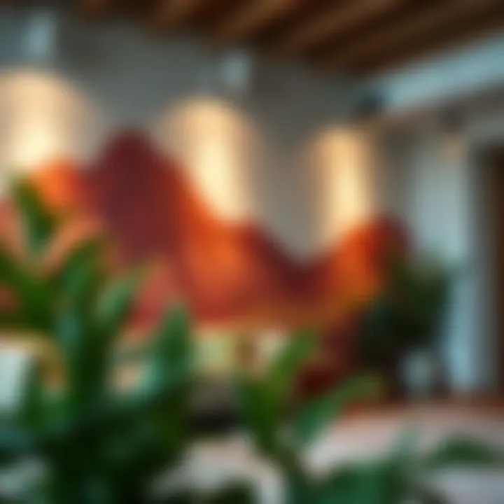 Finished wall mural showcasing artistic creativity