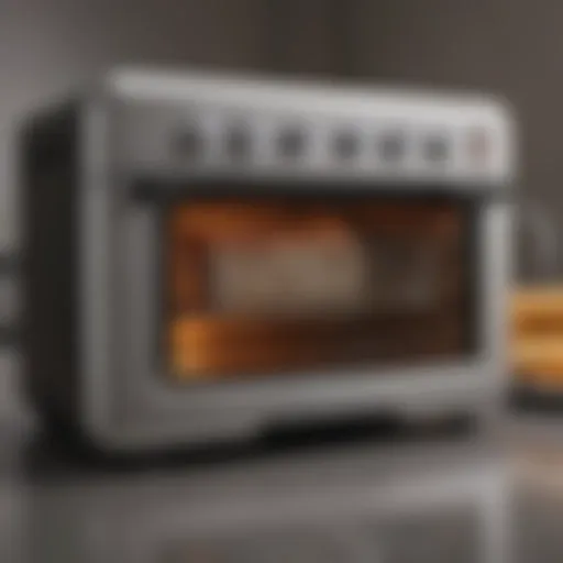 Cuisinart air fryer toaster oven showcasing its sleek design