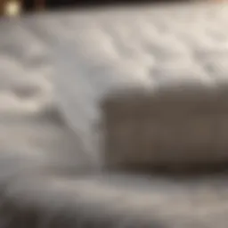 An array of mattress materials showcasing their unique textures.