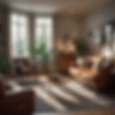 Cozy Living Room Arrangement A beautifully arranged small living room showcasing a cozy vibe