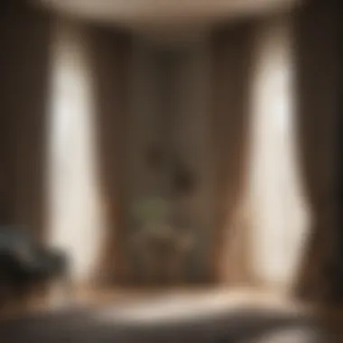 Different styles of curtains displayed in an elegant setting