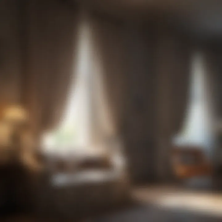 A beautifully decorated room showcasing curtains enhancing the space