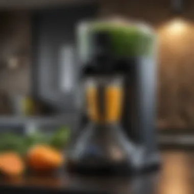 Close-up of blender features highlighting power and design