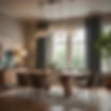 Stylish Dining Room with Pendant Designs Stylish dining room with various pendant designs and their placements.