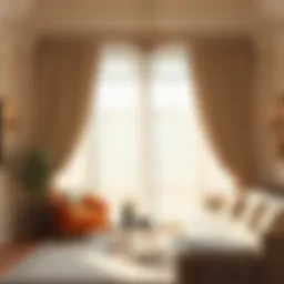 Elegant living room with curtains hung at the perfect height