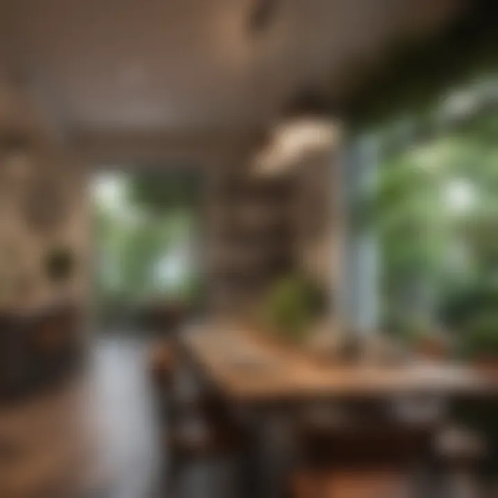 Casual dining area with a focus on width and layout for relaxed dining experiences