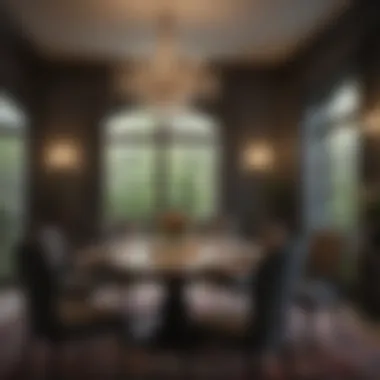 Stylish formal dining setup demonstrating appropriate table width for gatherings