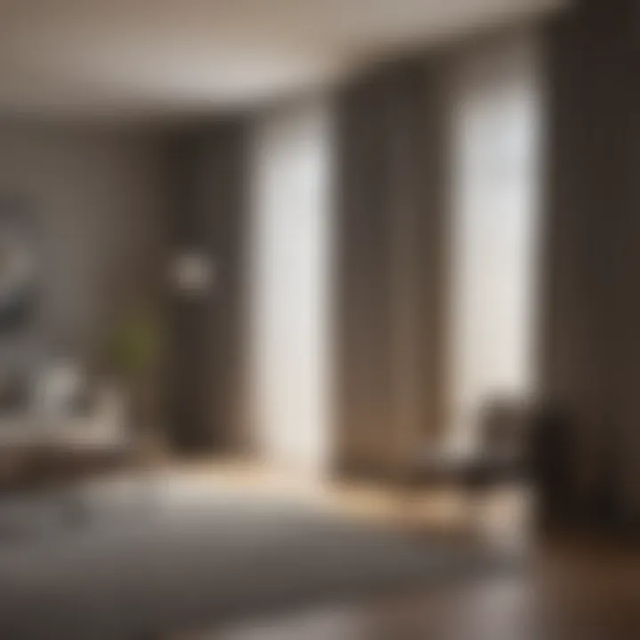 A cozy room with curtains that enhance light control and privacy