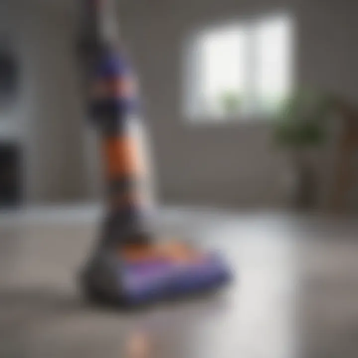 Dyson cordless vacuum demonstrating advanced technology