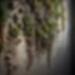 Close-up of mold growth on a wall