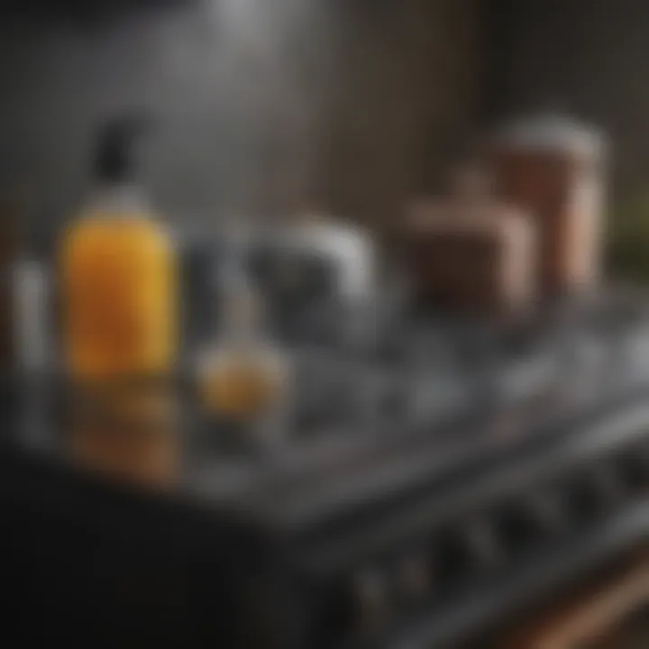 Cleaning tools and products for glass top stoves