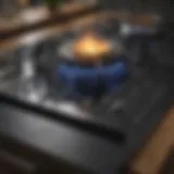 Shiny glass top stove after cleaning