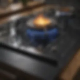 Shiny glass top stove after cleaning