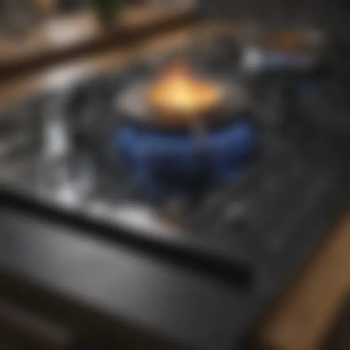 Shiny glass top stove after cleaning
