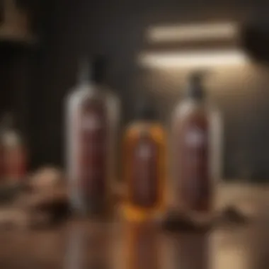 Leather Cleaning Products Overview Variety of leather cleaning products on display