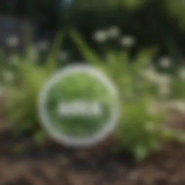 Identifying sticker weeds in a garden setting