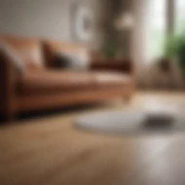 Stabilizing Pads for Couch Stability Innovative couch stabilizing pads on hardwood floor