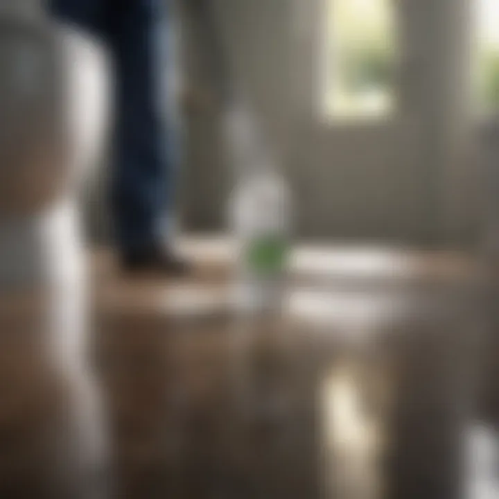 Chemical cleaner for tough toilet stains