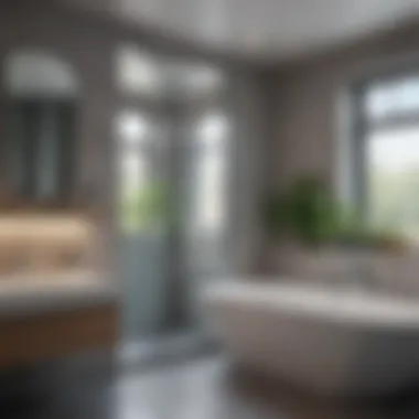 Well-ventilated bathroom with open window