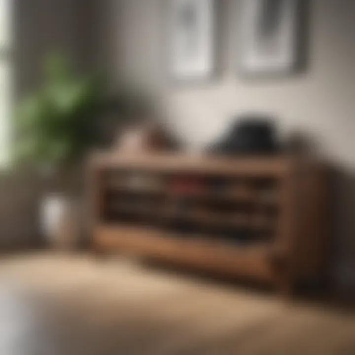 Stylish shoe storage bench
