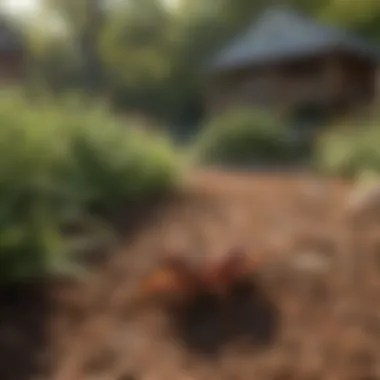 A well-maintained yard free of fire ants