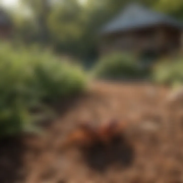 A well-maintained yard free of fire ants