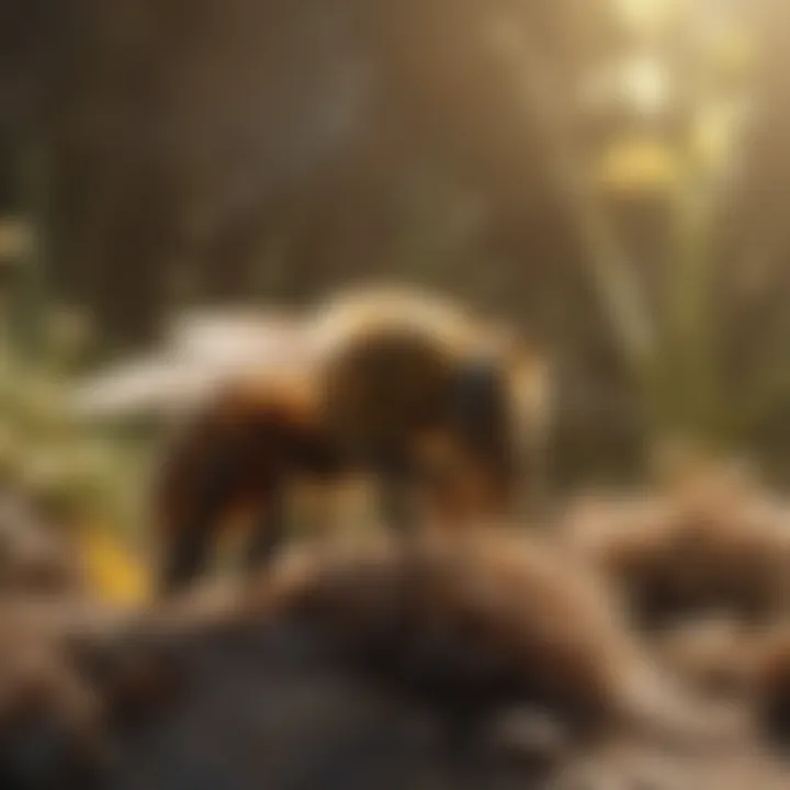 An infographic showing the ecological role of bees