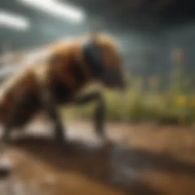 Safety-conscious extermination methods for underground bees