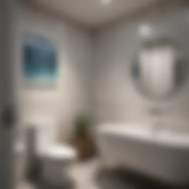 Preventive Measures for Hard Water Stains Preventive tips displayed on a bathroom wall