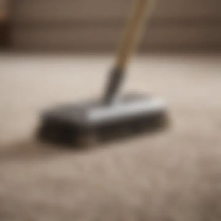 A pet-friendly brush designed for removing hair from carpets