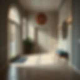 Elegant ceramic tiles enhancing an entryway