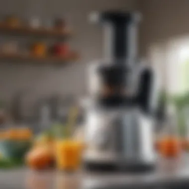User-friendly interface of a Breville juicer during operation