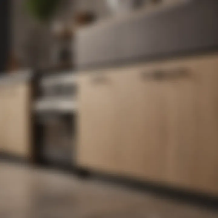 Stylish and affordable kitchen cabinet display