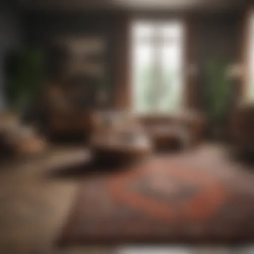 A beautifully arranged room showcasing various stylish rugs