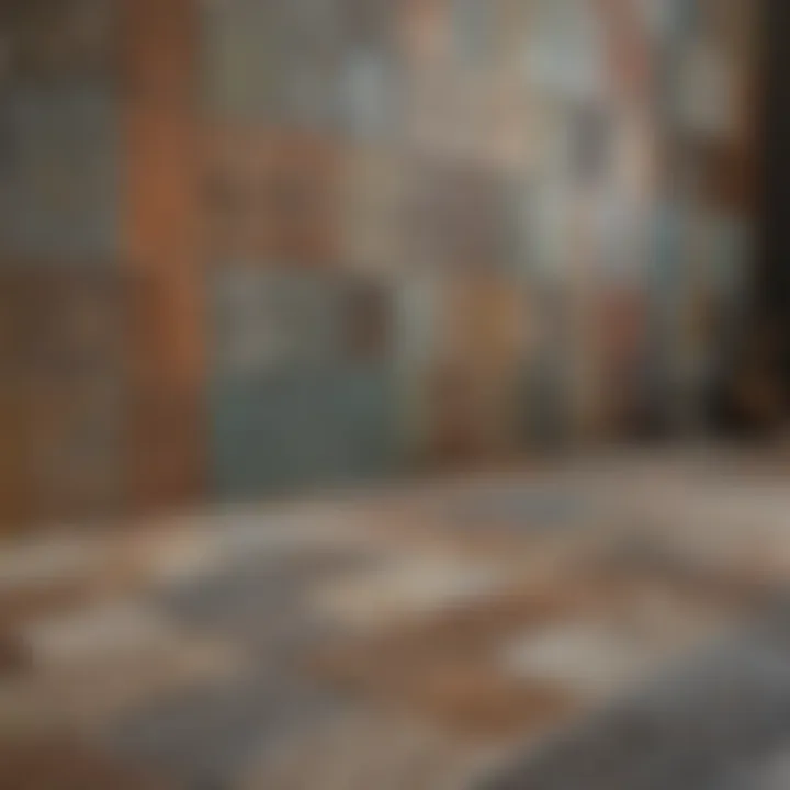 A vibrant array of affordable tile samples showcasing various colors and textures.