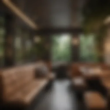 Creative Spatial Arrangement with Banquette Seating Creative spatial arrangement featuring a banquette