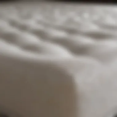 Close-up of breathable fabric used in mattress protector