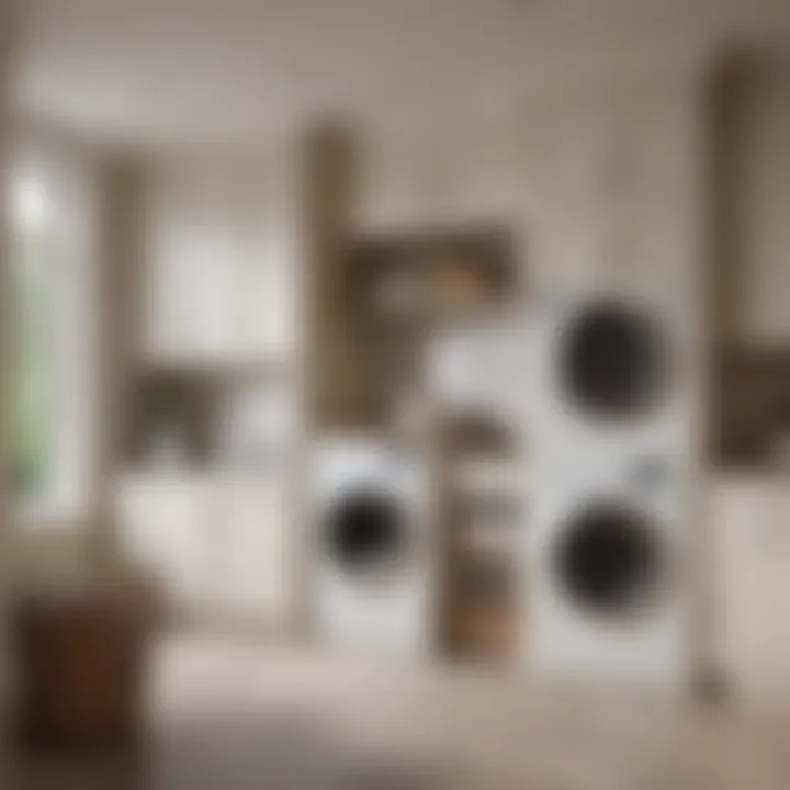 Elegant built-in laundry area blending seamlessly with rest of the home’s decor