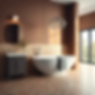 Elegant color schemes complementing bathroom tile choices