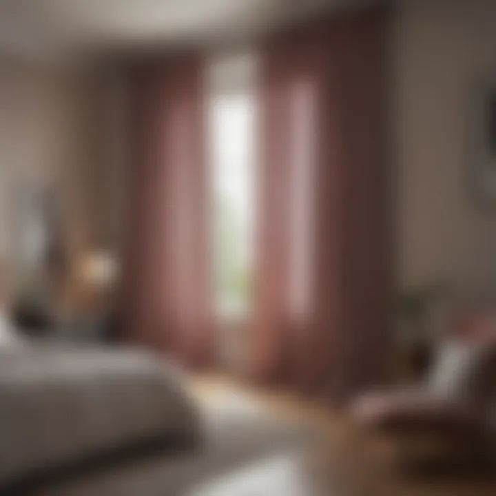 Cozy bedroom featuring tasteful curtain selection