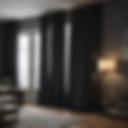 Elegant blackout curtains in a modern living room