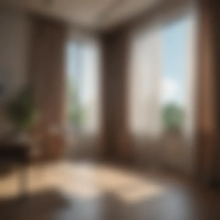 Modern office space enhanced with well-chosen curtains