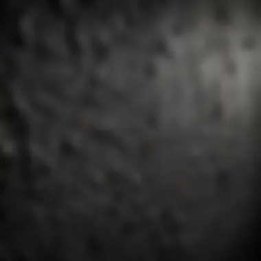 Close-up of textured dark paint on a bedroom wall