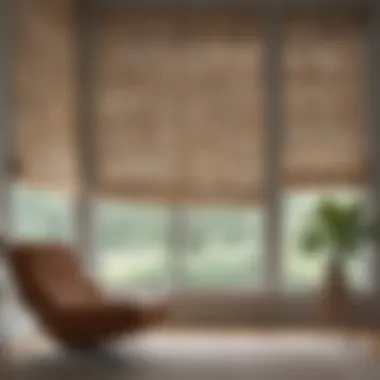 Geometric Style in Roman Shades Modern Roman shades featuring geometric designs
