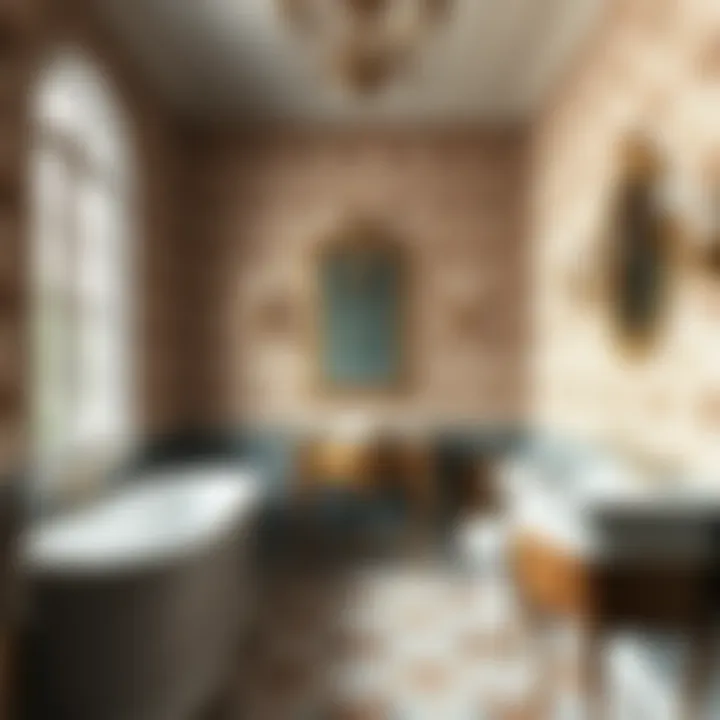 Ornate Traditional Bathroom Aesthetics Elegant traditional bathroom design with ornate fixtures